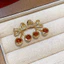 Vintage Bông tai hình giọt nước bạc kim zircon nhựa, thiết kế tinh tế và sang trọng