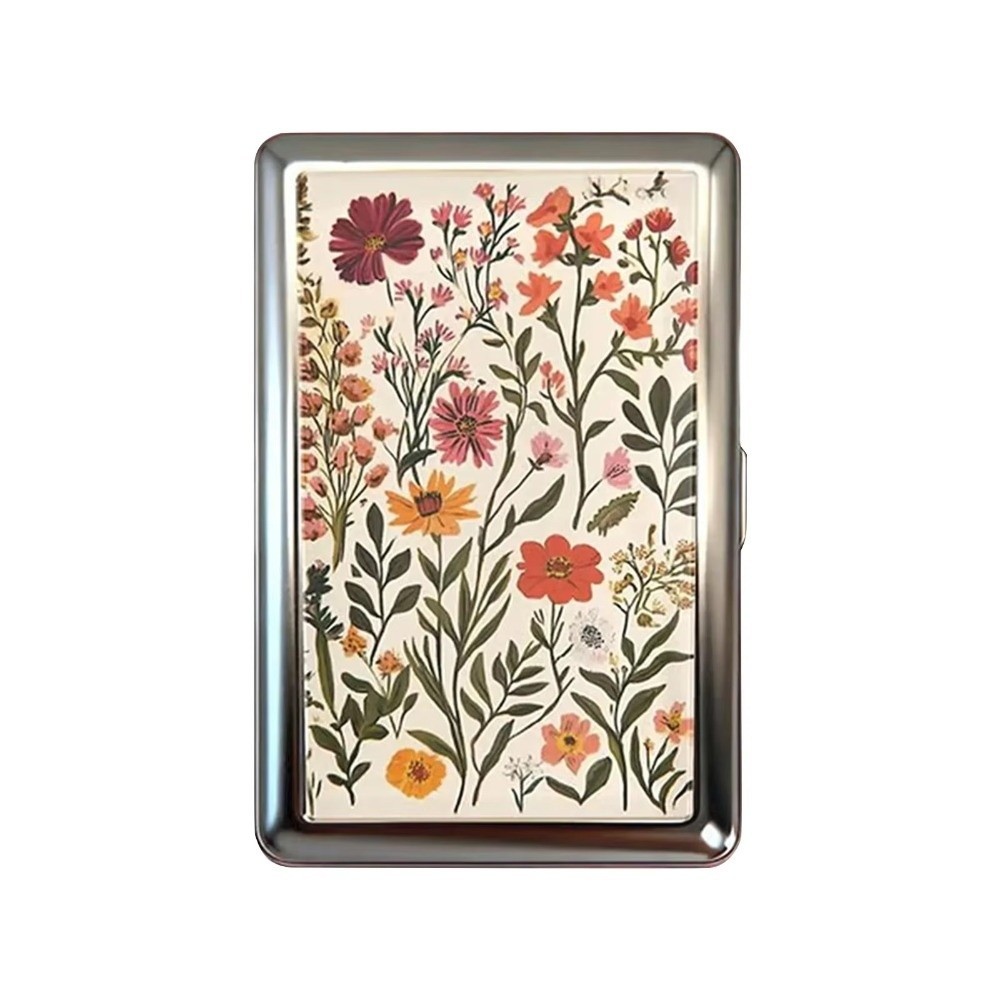 IAPPORTUNIA Kim Loại, Dễ Dàng Chụp Đa Năng Thiết Kế Thẻ Vintage, Chất Liệu Kim Loại Thanh Lịch Phong Cách Vintage Đa Năng Đựng Thẻ Tín Dụng Lưu Trữ Tiền Mặt