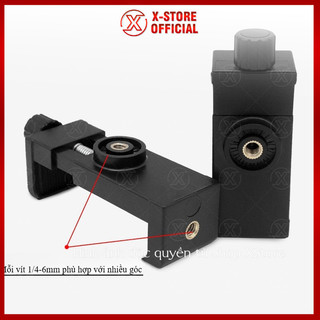Đầu kẹp điện thoại VÍT XOÁY cho livestream, ngàm kẹp chống rung, giữ máy chắc chắn, xoay 360 độ - KDT