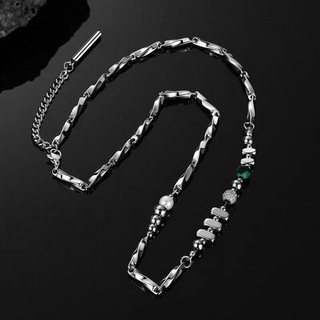 Phụ kiện thời trang nam mới về: Vòng cổ kim loại bạc phong cách Möbius bằng thép titan tối giản và tinh tế