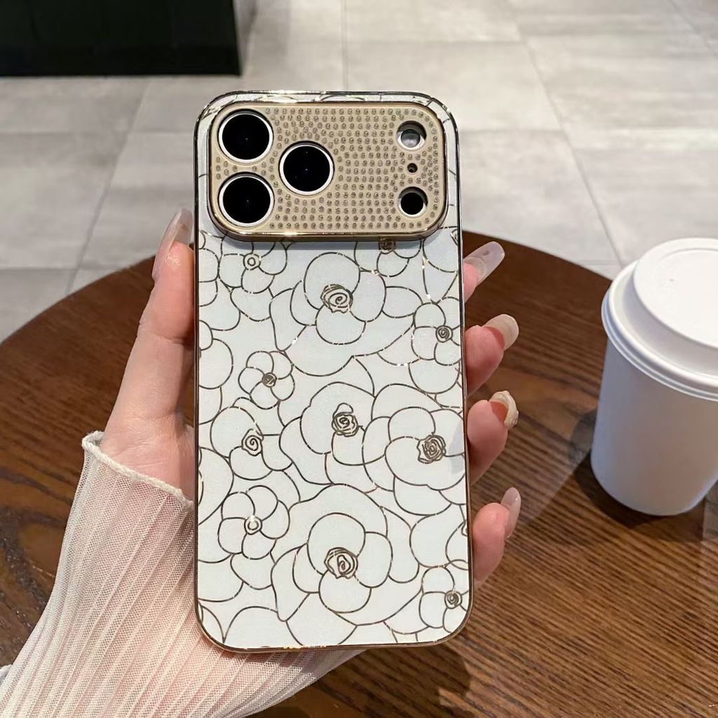 Ốp Điện Thoại Di Động Lấp Lánh Sang Trọng Cao Cấp Cho iPhone 17 PRO MAX 16 PRO MAX 15 Pro Max 14 13 PRO MAX 17AIR 14 15 16 Plus Sang Trọng Thiết Kế Họa Tiết Hoa Độc Đáo Chống Sốc