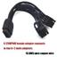 KIKIN Heavy Duty 16Pin Sang 2X 8Pin Card Đồ Họa Cáp Chuyển Đổi Nguồn 16AWG Dày Cho Hiệu Suất Ổn Định