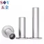 Chất liệu thép không gỉ 304 Đầu phẳng Đinh tán bán kéo GB875 Đinh tán rỗng đầu phẳng M6M8M10
