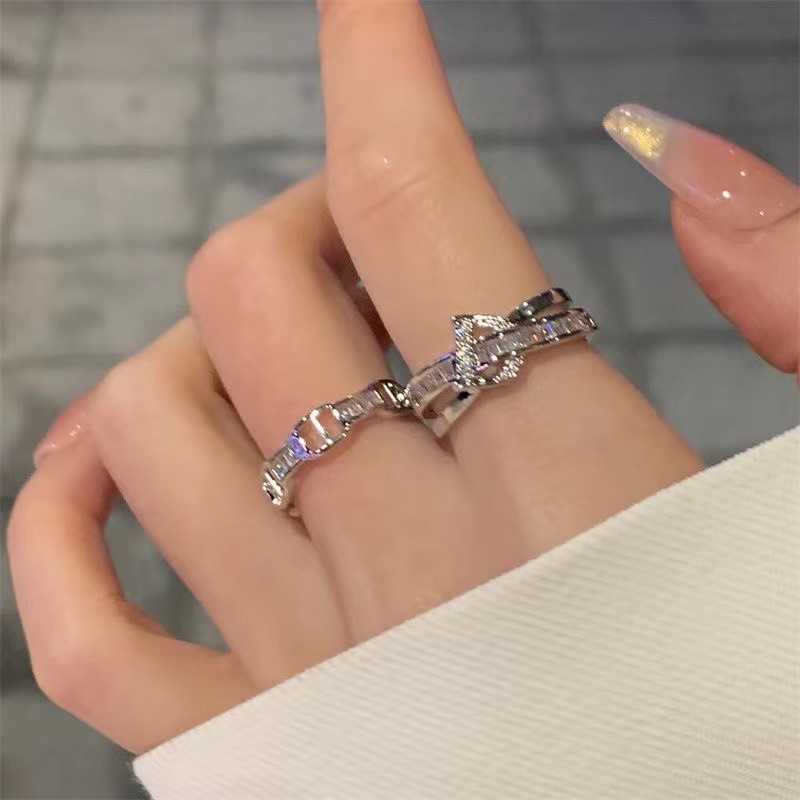 Nhẫn zircon nữ sang trọng, sành điệu - Thiết kế độc đáo trên Instagram