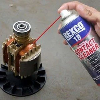 Chai xịt tẩy rửa linh kiện điện Hiệu Quả, Kéo Dài Tuổi Thọ REXCO 18 CONTACT CLEANER dung tích 500ml 220ml