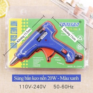 Súng nến bắn keo 20W hiện đại, dụng cụ bắn keo nến gọn nhẹ hoàn hảo cho người yêu thích làm đồ handmade và trang trí