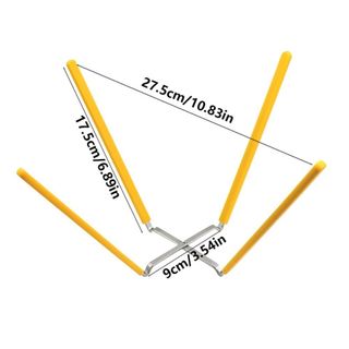 FASHIONEXPRESS Giá làm mát bánh voan, Giá phơi đảo ngược bảo vệ silicon bằng thép không gỉ, Thiết kế 4 Prong Ổn định Dễ dàng làm sạch Dụng cụ làm bánh có thể gập lại