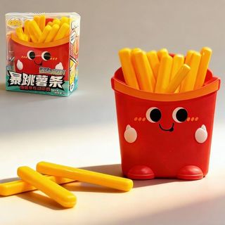 Lừa Pháp Khoai Tây Chiên Đồ Chơi Trẻ Em Bay Khoai Tây Chiên Giả Trò Chơi Sáng Tạo Tương Tác Xổ Số Máy Tính Để Bàn Đám Cưới Quà Tặng Đạo Cụ