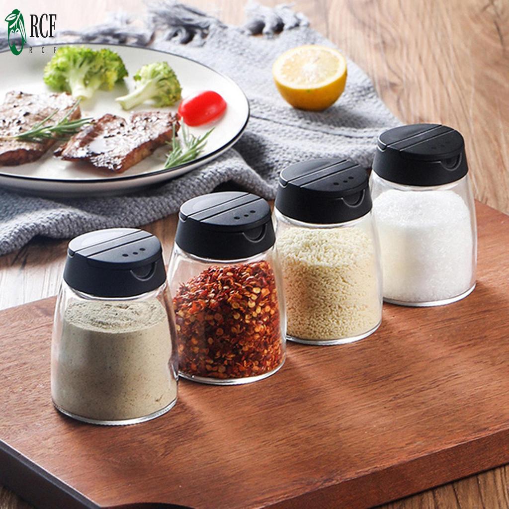 Đổ và Xịt Chai Gia Vị Che Bụi Kèm Chai Gia Vị Muối Đường Mè hoặc Bột Ớt