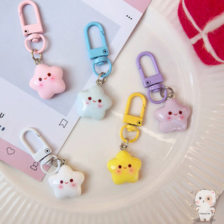 【Chamvn】Móc khóa mặt dây chuyền hình ngôi sao bằng nhựa dễ thương bạn thân hình trái tim dành cho nữ sinh cặp đôi