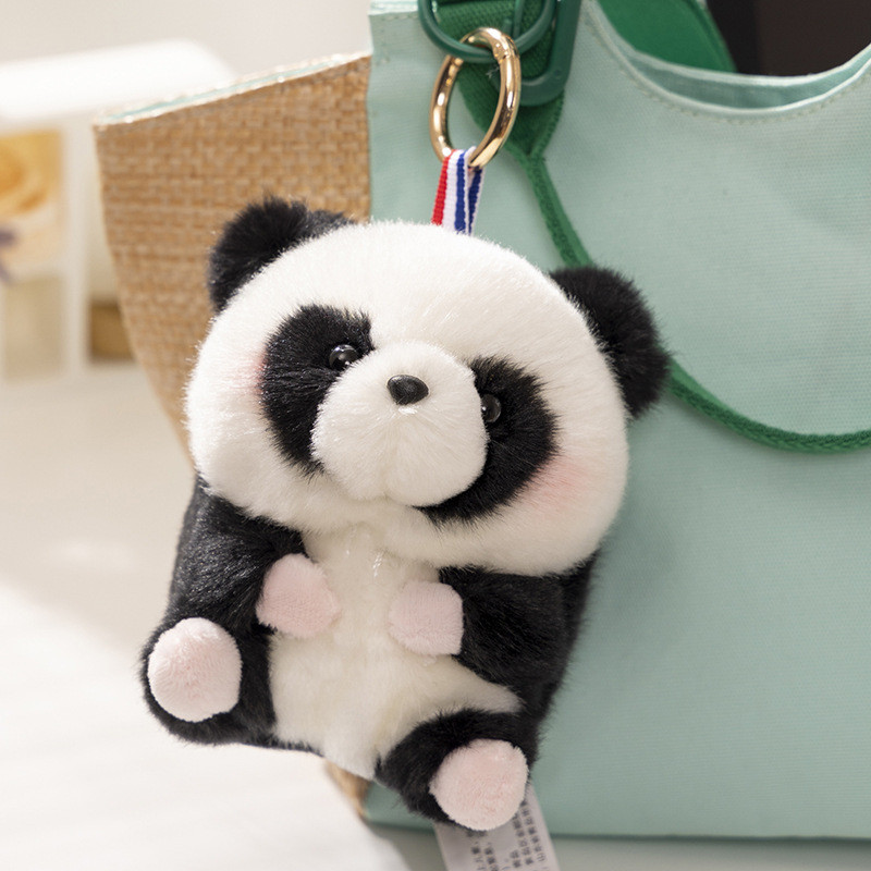 Ins Dễ Thương Gấu Trúc Búp Bê Túi Đi Học Mặt Dây Chuyền Hamster Bunny Sang Trọng Đồ Chơi Kích Thước Nhỏ Búp Bê Dễ Thương