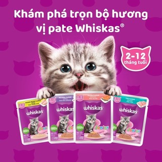 Pate WHISKAS 80g – Thức Ăn Ướt Cho Mèo Chính Hãng – Hoàng Kim Petshop