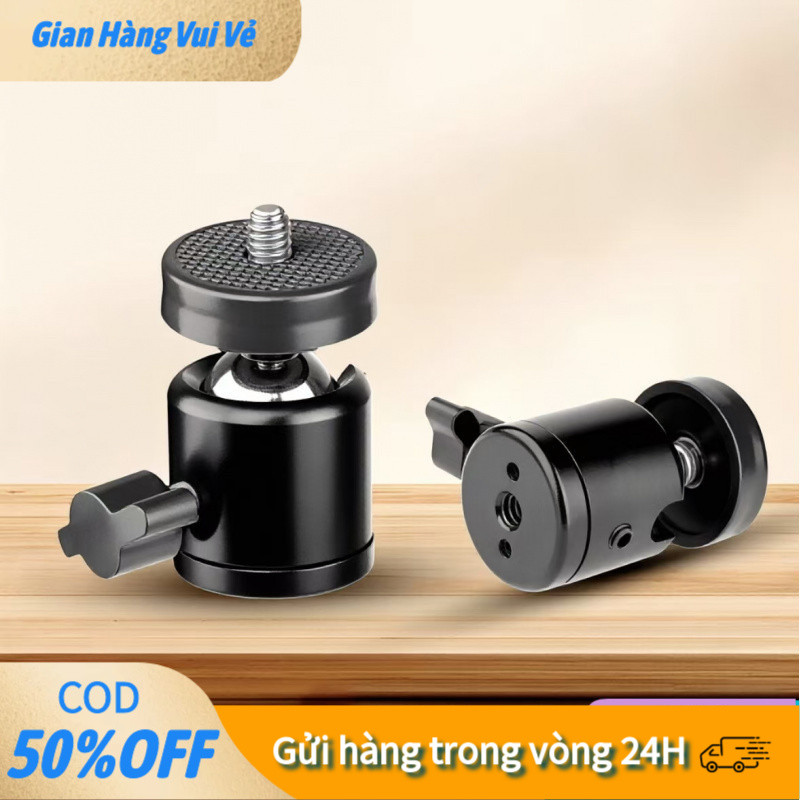 【COD】"Khớp xoay 360 độ đa năng, dễ dàng lắp lên tripod nhờ vít 1/4, hỗ trợ định vị máy ảnh và thiết bị livestream. "