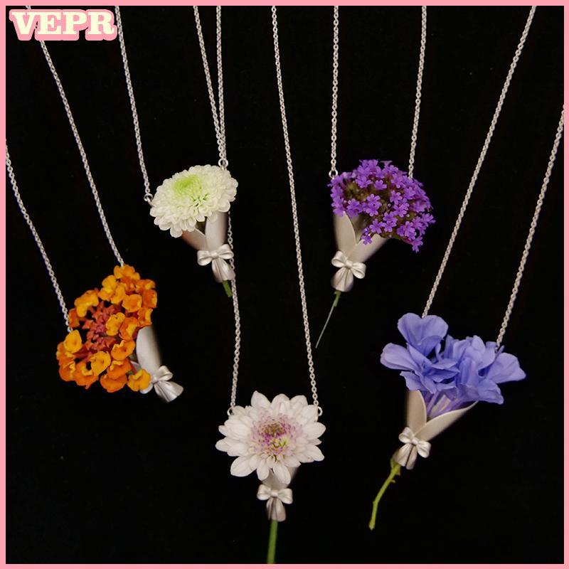 Dây chuyền thời trang cho xương đòn, thiết kế hoa nhỏ, phù hợp làm quà tặng
