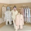 Hàng sẵn có Giao hàng JLB00 Cotton Breath Cloud Enjoy Home Time Soft Pyjama Thoải mái Ánh sáng lười biếng Quần áo nhà nữ