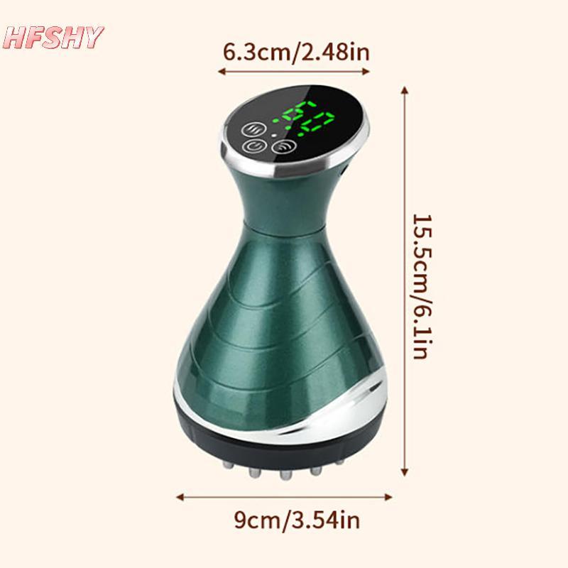 HFSHY Điện Kinh Tuyến Bàn Chải Chống Cellulite Gua Sha Máy Mát Xa Toàn Thân Rung Microcurrent Nén Nóng Cạo Lymphatic Thoát Nước Chăm Sóc VN
