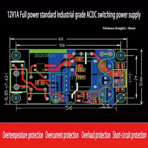 NS 1Pc AC-DC 5V / 12V Bộ Chuyển Đổi Chính Xác AC 220V Sang 5V DC Bước Xuống Biến Áp Chuyển Đổi Mô Đun Nguồn NS