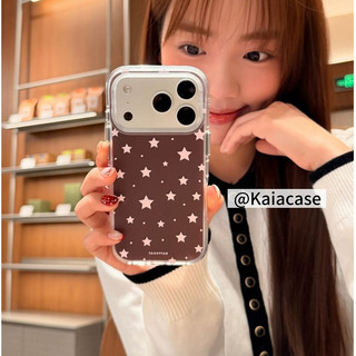 Ốp Điện Thoại Viền Tròn Ins Ngôi Sao Nhỏ Hai Lớp imd Hàn Quốc Cho iPhone 17Promax 17pro 14 15 16 Pro Max 13 Vỏ Di Động Nữ Chống Sốc
