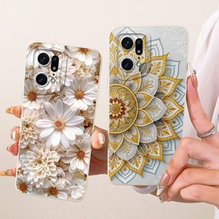 Dành Cho OPPO Find X5 Ốp Lưng CPH2307 Hoa Phổ Biến Silicon Mềm Bảo Vệ Camera Cho OPPO Find X5 Pro CPH2305 FindX5 X5Pro Vỏ