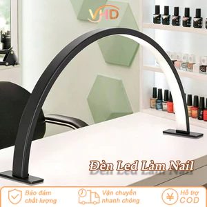 Đèn Led Bán Nguyệt Làm Nail Cao Cấp - Thiết Kế 3 Màu Ánh Sáng, Dùng Cho Làm Móng Tay, Móng Chân Và Nối Mi Chuyên Nghiệp
