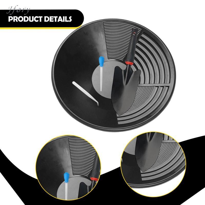 Jfory Bộ Panning Vàng, Đa Chức Năng Cho Người Hâm Mộ, Bộ Chảo Dụng Cụ Cầm Tay, Thiết Bị Thăm Dò Vàng Cho Nước Xước Bên Trong Uốn Cong