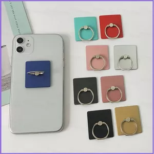 YO4 1 Chiếc Thời Trang Điện Thoại Di Động Nhẫn Giá Đỡ Vuông Đỏ Vàng Bạc Quà Tặng Cho Bạn Gái Nhẫn Điện Thoại Khóa