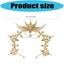 YOI Radiant Vàng Headpiece Cưới Trang Trí Tóc Cosplay Sự Kiện Băng Đô Quấn Tóc Cho Sự Kiện Đặc Biệt Và Chụp Ảnh Trang Phục