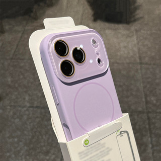 Ốp điện thoại mờ từ tính cửa sổ lớn sang trọng cho iPhone17 16 15 14 Pro Max Bảo vệ Camera chống sốc Vỏ mềm chống rơi