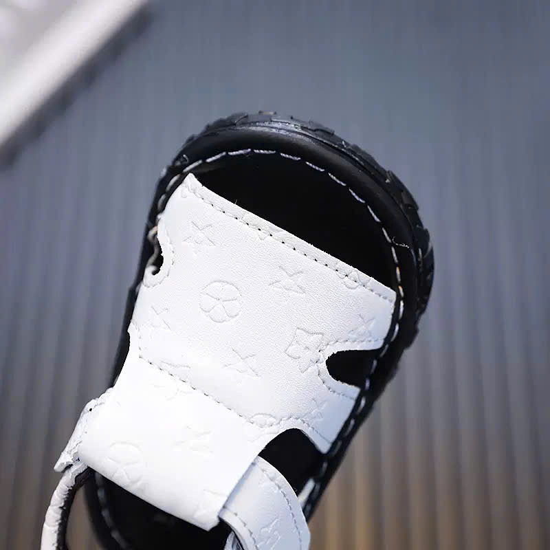 ( hàng sẵn ) sandal bé gái - dép rọ tập đi cho bé trai nhẹ có còi bíp bíp tít tít chống trượt từ 6m C37 ( có video )