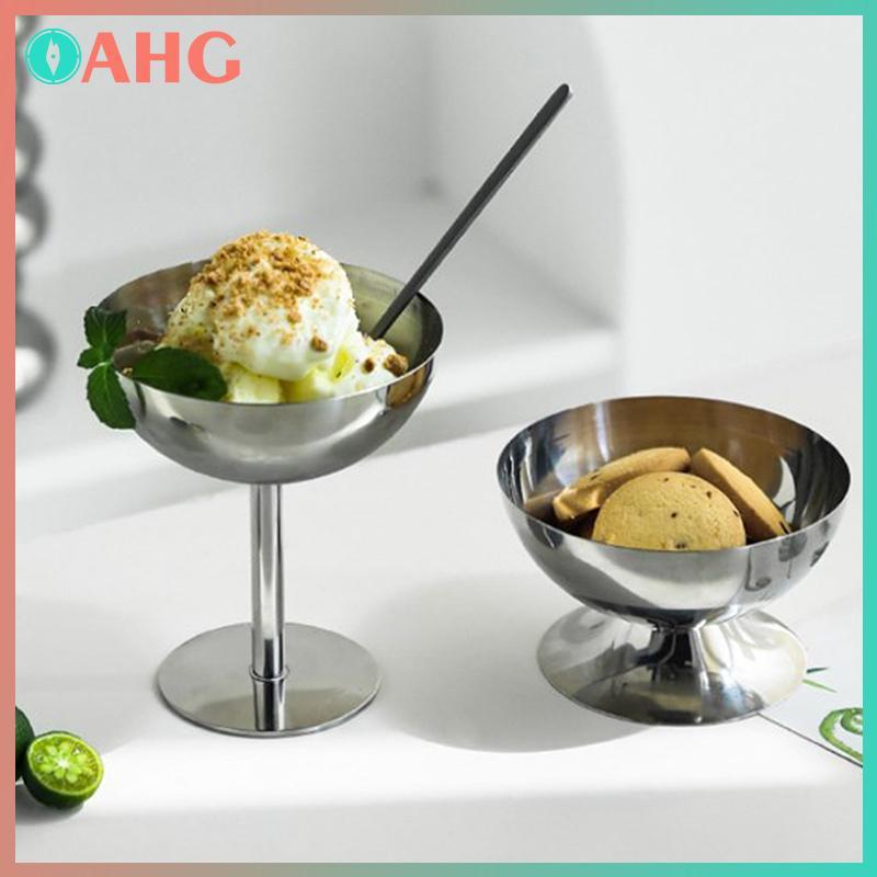 THÊM 2026 Cốc Inox Mới Cốc Kem Món Tráng Miệng Salad Bát Trái Cây Đĩa Sna Món Ăn KTV Thanh Tiếp Liệu BSS