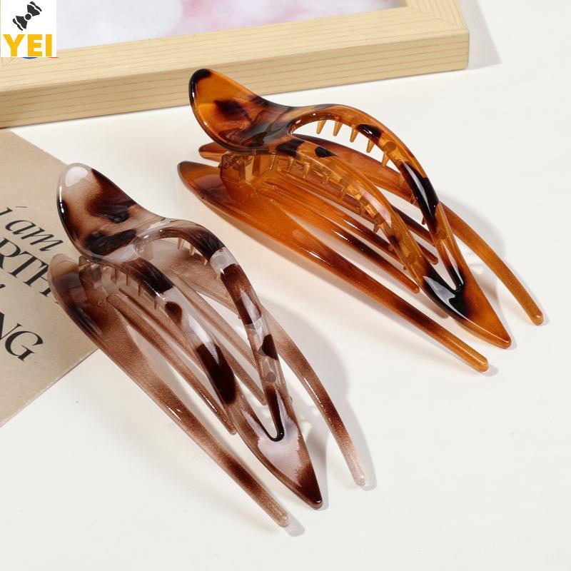 Kẹp Tóc Acrylic Thời Trang cho Bé Gái và Phụ Nữ - Tạo Kiểu Đuôi Ngựa và Cua Barrette