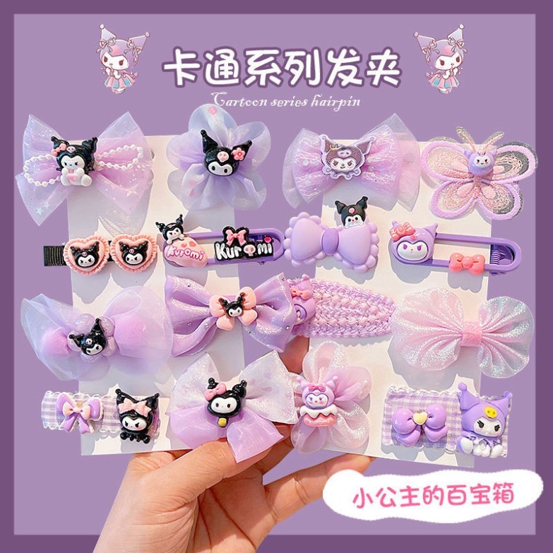 Set 8 Kẹp Tóc Kurumi Hót Hít Hè 2024🍀FREESHIP🍀Kẹp Tóc Cho Bé 8 Cái Phong Cách Hàn Quốc Dễ Thương