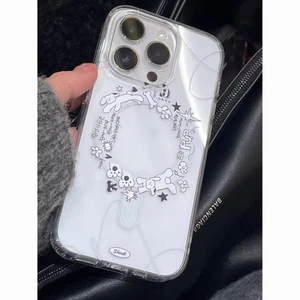ins vòng tròn puppy cho iphone1716 trường hợp điện thoại 15promax mới 1413 cao cấp 1211