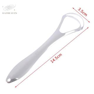 [hatheaven] Dụng cụ cạo lưỡi hai lớp bằng thép không gỉ Dụng cụ làm sạch lưỡi miệng Bàn chải miệng đẹp