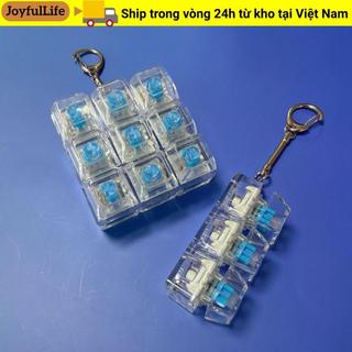 Bàn phím ngón tay JOYFULLIFE, Nút giảm căng thẳng Keycap Fidget Móc khóa, Vượt qua thời gian Tiện ích 4 / 5 Phím Clicker Đồ chơi trẻ em