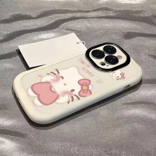 Ốp lưng IPhone 17 16 15 14 13 12 11 Pro Max XRXSMax 78 Plus Phim hoạt hình dễ thương KT Puff trường hợp điện thoại