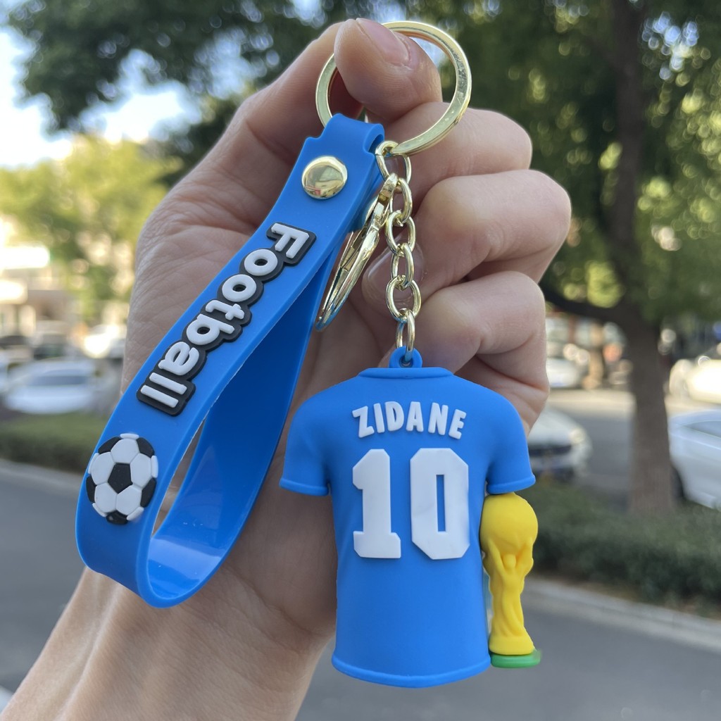 2026 Bóng Đá World Cup Messim Bape Hoạt Hình Jersey Móc Khóa Ba Lô Mặt Dây Chuyền Quà Tặng Nhỏ