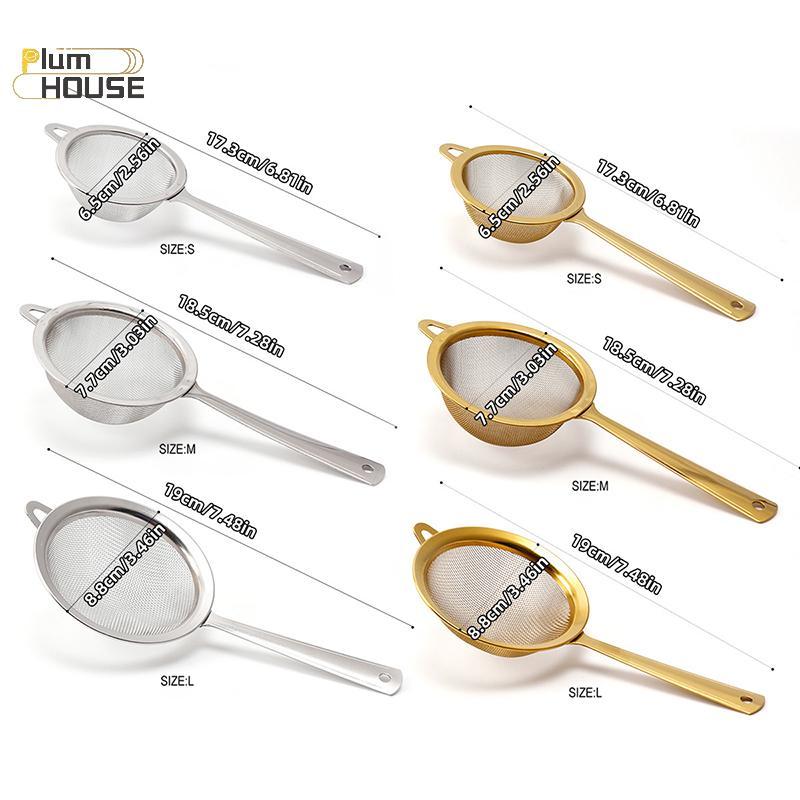 PlumHOUSE Mới Thép Không Gỉ Matcha Sifter Lưới Rất Mịn Chống Rỉ Trà Lọc Dễ Dàng Vệ Sinh Thực Phẩm Nhỏ Sifters Cho Nhà Bếp VN