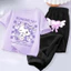 Hello Kitty Hoạt Hình Bé Gái Hai Mảnh Trang Phục Áo Thun Tay Ngắn Và Quần Dài Dễ Thương Đồ Chơi Thường Ngày