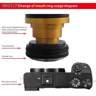 VBESTLIFE Bộ chuyển đổi ống kính VBESTLIFE Acouto M42 Phù hợp cho máy ảnh dòng Z7 Z6III Z7II Z8 Z với tiêu cự vô hạn Điều chỉnh khẩu độ thủ công Ống kính ren lắp đặt chắc chắn