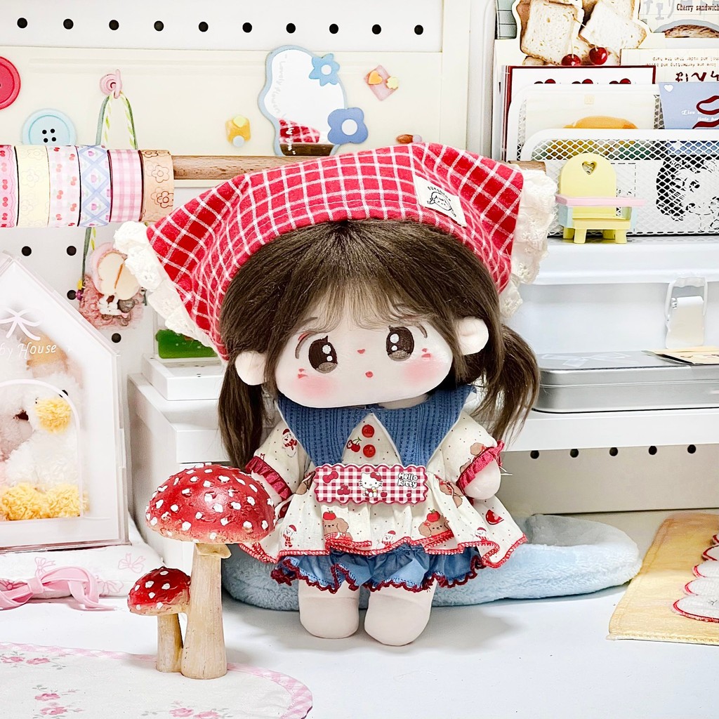 20Cm Bánh Trà Quần Áo Cho Bé 20Cm Gothic Cotton Búp Bê Thiết Kế Quần Áo Váy Chính Hãng 3.14