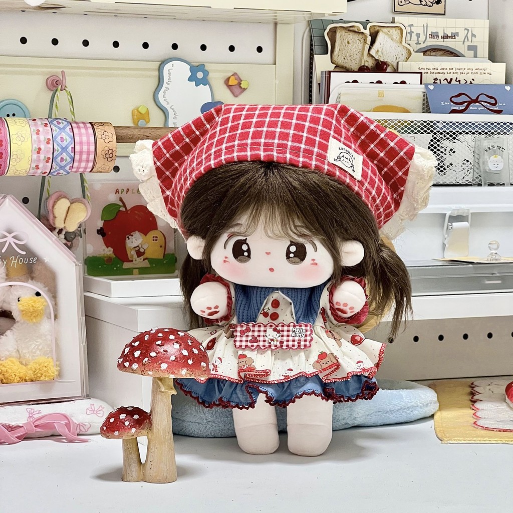 20Cm Bánh Trà Quần Áo Cho Bé 20Cm Gothic Cotton Búp Bê Thiết Kế Quần Áo Váy Chính Hãng 3.14