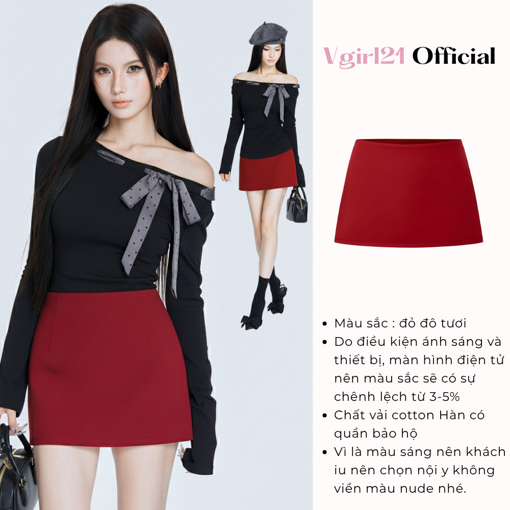 [DEAL MỞ BÁN] - Dottie Skirt - Chân Váy Chấm Bi / Trơn Chữ A Nữ - Kèm Quần Bảo Hộ - Dễ Phối Đồ - Phù Hợp Mùa Hè Mùa Thu