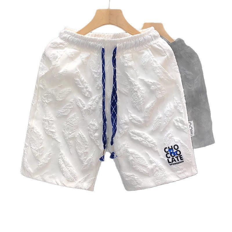 Quần short nam Ice Silk màu trơn Quần short mùa hè thẳng