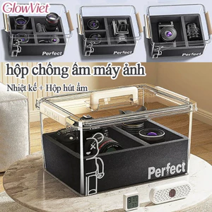 hộp chống ẩm máy ảnh,Cđệm chống sốc, ẩm kế, hút ẩm,ompact chuyên dụng 6 trong 1,DSLR Chống ẩm/chống Mốc
