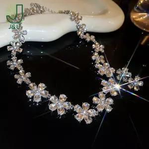 Bông Tai Ren Hoa Kim Cương Giả Phong Cách Sang Trọng, Thích Hợp Tiệc Cưới