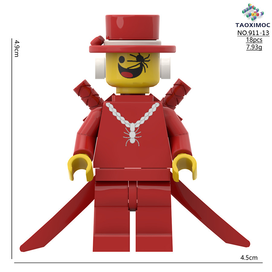 PS1 Roblox Trộm Brainrot Nhện Đỏ Khỉ Vua Cánh Quý Ông Khối Xây Dựng Bộ Sưu Tập SP1