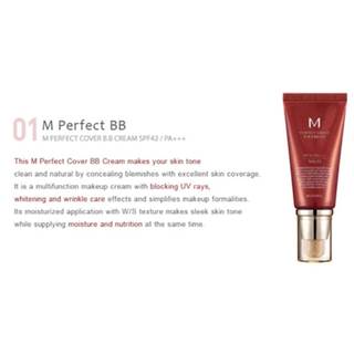 Ready Stock MISSHA M Perfect Cover BB Cream 50ml