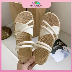MYPANDA Dép Phong Cách Mới Dành Cho Nữ Mùa Hè Ngoài Trời Mặc Phong Cách La Mã Phiên Bản Hàn Quốc Ins Home Beach Thời Trang Dép Nữ.
