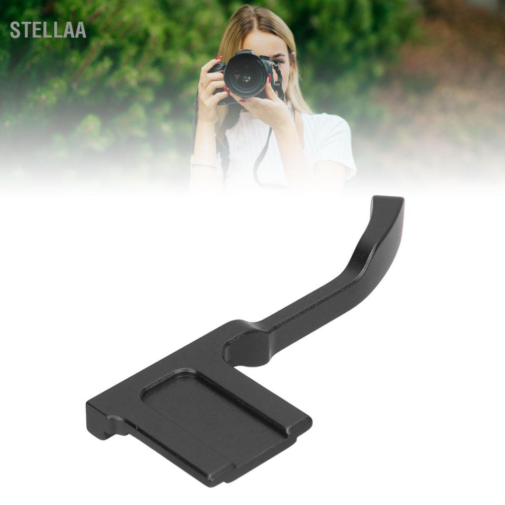 stellaa Acouto Hợp kim nhôm Camera kim loại Tay cầm có ngón tay cái với bộ bảo vệ nắp đế nóng Dễ dàng lắp ráp và tháo rời Thiết kế tiện dụng lâu dài cho GFX-50R Mirrorless (Màu đen)